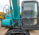 Kobelco SK140-8 crawler excavator, rear-side view