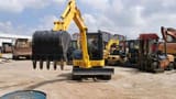 2020 Komatsu 55MR mini excavator, front view