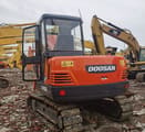 Doosan DH55 crawler excavator, rear view