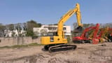 2010 Komatsu PC220-7 crawler excavator, rear three-quarter view