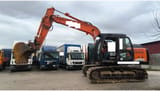 2018 Hitachi Zaxis 160LC crawler excavator, side view