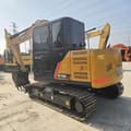 2024 Sany SY75C Pro mini excavator, rear three-quarter view