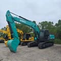 2019 Kobelco SK210 crawler excavator, side view