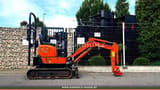 2019 Hitachi Zaxis 10U mini excavator, side view