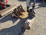 2018 Takeuchi TB23R mini excavator bucket and blade detail