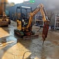 2020 Caterpillar 301.7CR mini excavator, front three-quarter view