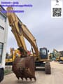 Komatsu PC400 Crawler Excavator, front-quarter view