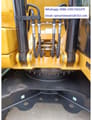 2025 Caterpillar 320GX crawler excavator boom hydraulic cylinders detail
