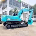 2020 Kobelco SK210LC-6E crawler excavator, rear three-quarter view