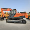 2024 Doosan DX225LCA crawler excavator side view