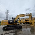 2020 Caterpillar 330D2L crawler excavator, side profile view