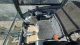 2017 Volvo EC18D mini excavator interior cab view