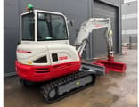 2021 Takeuchi TB240 crawler excavator, rear three-quarter view