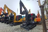 2022 Volvo EC60D mini excavator, front three-quarter view