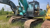 2018 Kobelco SK350D crawler excavator, side view
