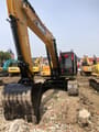 2020 Sany SY215 crawler excavator, front three-quarter view