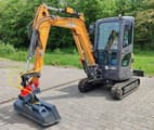 2022 CASE CX26C mini excavator, side view