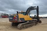 2012 Volvo EC220DL crawler excavator, rear three-quarter view