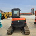 2021 Kubota U55 mini excavator, rear view