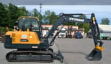 2021 Hyundai HX55 mini excavator, side profile view