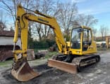2006 Komatsu PC110 crawler excavator, side view