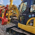 2024 Komatsu PC40 MR mini excavator, side view