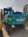 2018 Kobelco SK140LC-8 crawler excavator, rear three-quarter view