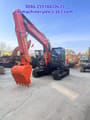 2024 Hitachi ZX120 crawler excavator, front three-quarter view