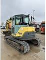 2014 Yanmar SV 100 mini excavator, rear three-quarter view