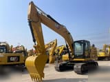 2021 Caterpillar 320GC crawler excavator, side profile view