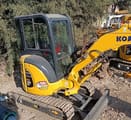 Komatsu PC30MR mini excavator, rear three-quarter view