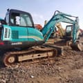 2024 Sunward SWE80E mini excavator, rear three-quarter view