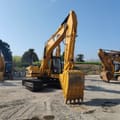 2018 Caterpillar 320BL crawler excavator, front three-quarter view
