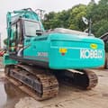 2018 Kobelco SK200 crawler excavator, rear three-quarter view