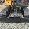 2021 Sany SY95 mini excavator front view with blade
