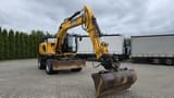 2013 JCB JS145W wheel excavator, front three-quarter view
