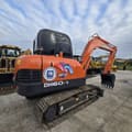 2020 Doosan DH60-7 mini excavator, rear three-quarter view