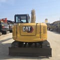 2022 Caterpillar 308.5E2 mini excavator, rear view