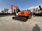 2022 Hitachi Zaxis 210 crawler excavator, rear three-quarter view