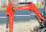 2015 Kubota KX61-3 mini excavator boom detail