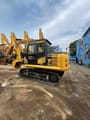 2016 Komatsu PC130-7 crawler excavator, rear three-quarter view