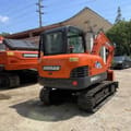 2023 Doosan DH60-7 mini excavator rear view