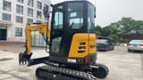 2025 Sany SY26U mini excavator, rear three-quarter view