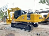 2022 Komatsu PC220-7 crawler excavator, rear three-quarter view
