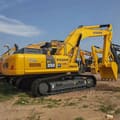 Komatsu PC350 crawler excavator, side view