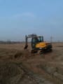 2024 Volvo EC80D mini excavator, rear three-quarter view