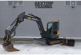 2014 Volvo ECR58D mini excavator, side view