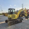 2023 Yanmar VIO55 mini excavator, three-quarter view