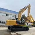 2022 Caterpillar 330D2L crawler excavator, rear three-quarter view