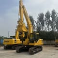 2020 Komatsu PC200 crawler excavator, front three-quarter view